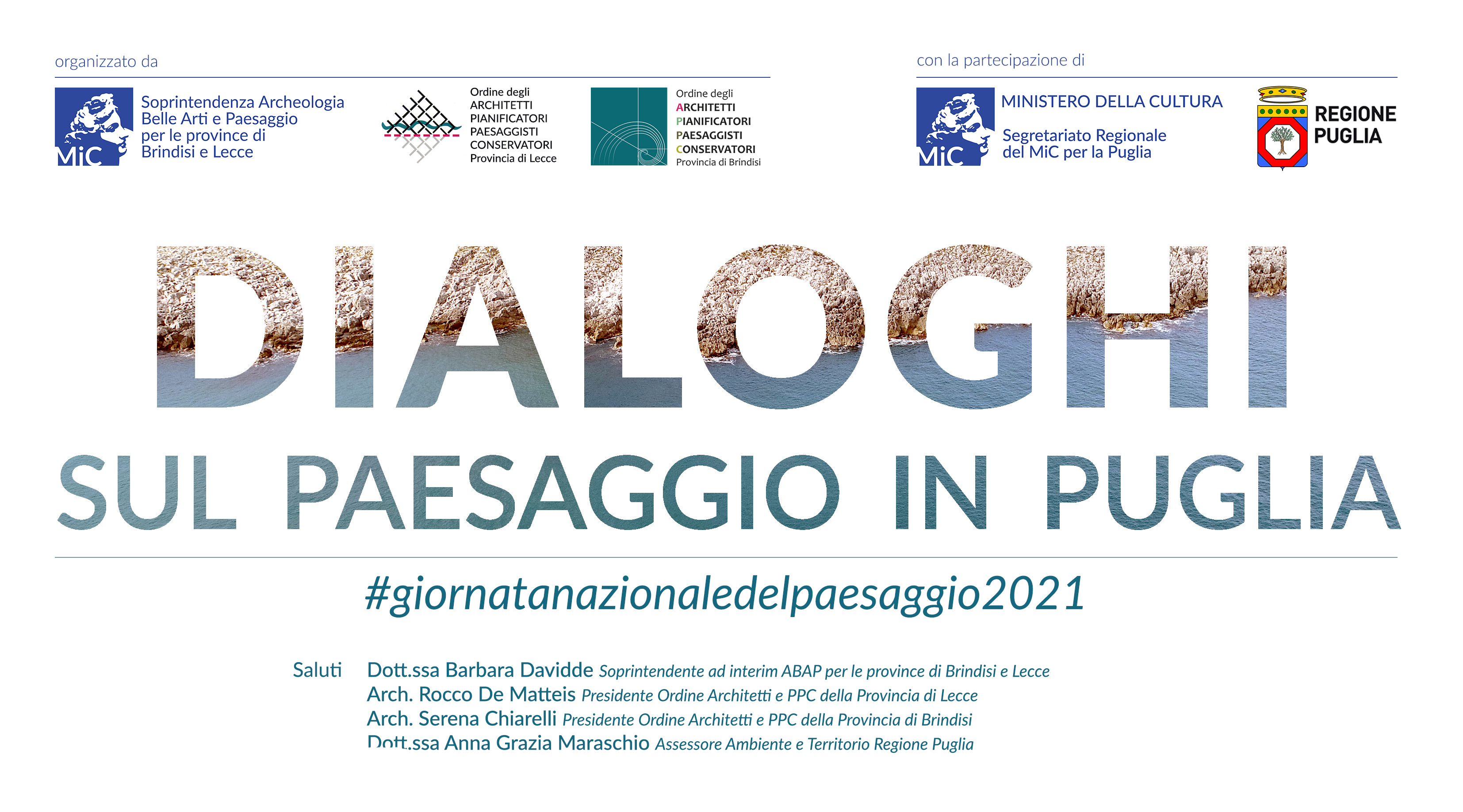 Dialoghi sul paesaggio in Puglia. Giornata informativa per gli architetti degli ordini di Brindisi e Lecce